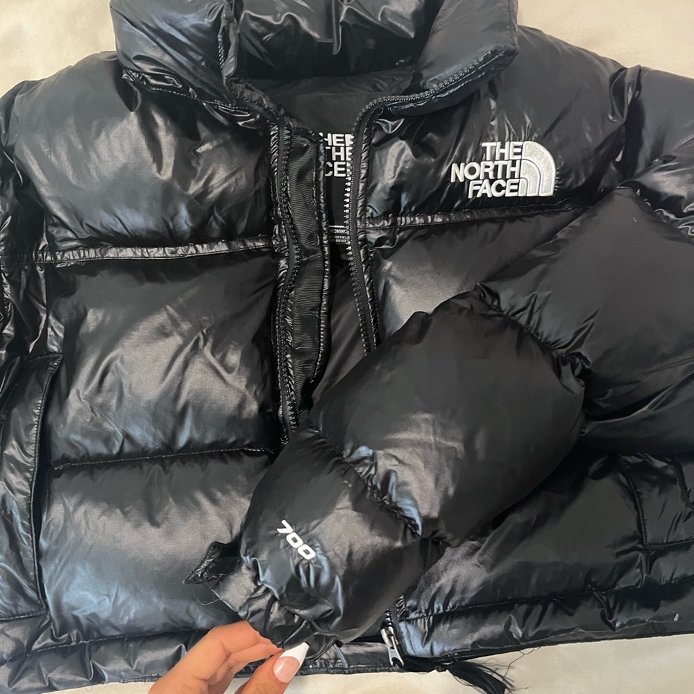NORTH FACE cropped puffer jacket